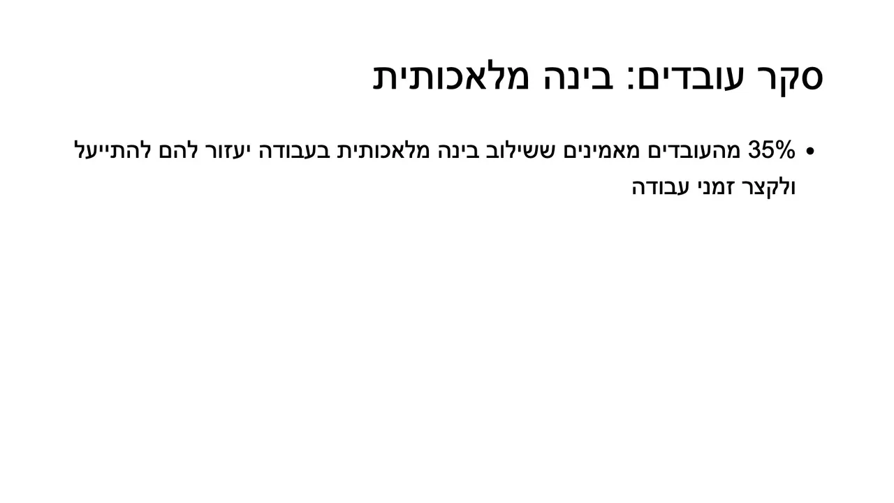 לפני: נתון אחד, שקף טקסט